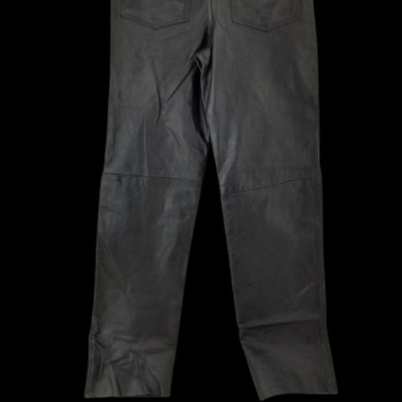X Element Motorcycle Womans Leather Pants Black  Hight Rise Size 30 x  33 - Picture 10 of 10